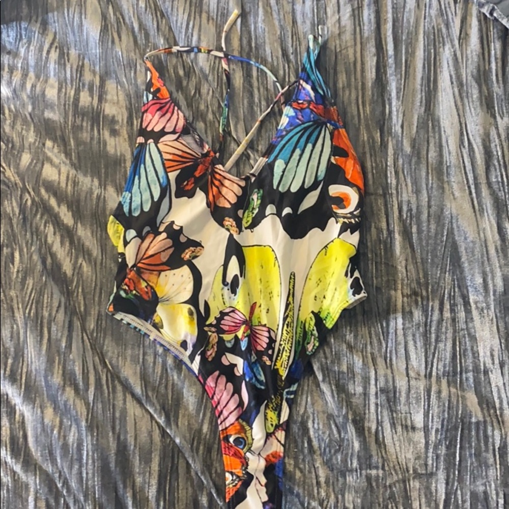 Butterfly thong one piece
